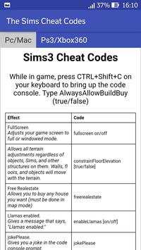The Sims Cheats screenshot 6