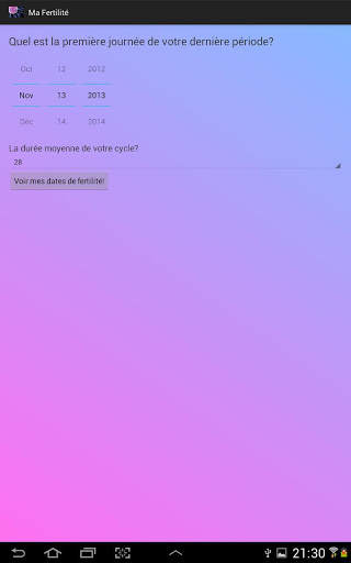 Ma Fertilité screenshot 2
