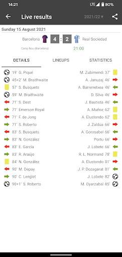 Live Scores for La Liga 2024 screenshot 3