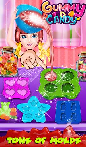 Color Rainbow Sweet Gummy Candy Maker Game screenshot 13