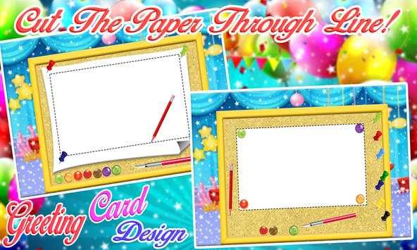 Greeting Card Design: Drawing Birthday Cards Game screenshot 1