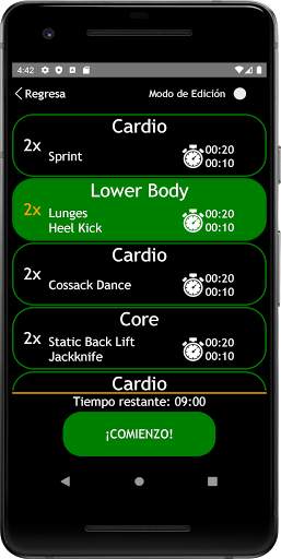 Go! Workouts: Ejercicios (HIIT) y Temporizador screenshot 8