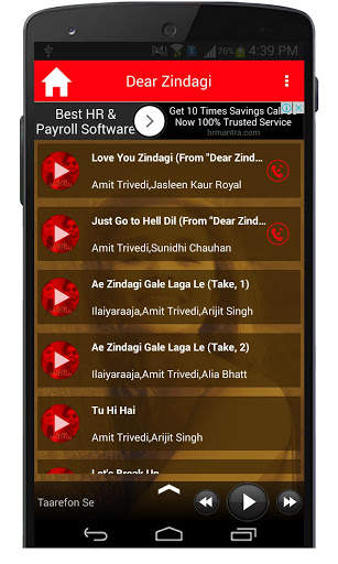 Dear Zindagi Movie Songs screenshot 2