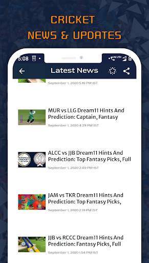 CricScore - Live Cricket score & matches screenshot 4