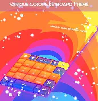 Various Colors Keyboard Theme screenshot 5