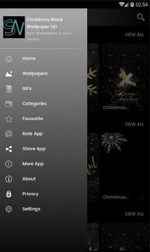 Black Christmas Wallpaper HD screenshot 2