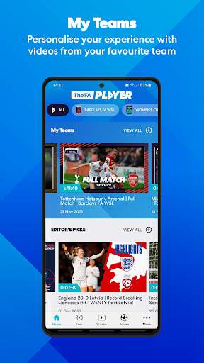 The FA Player 6 تصوير الشاشة