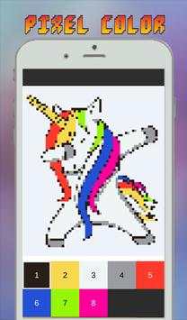 Unicorn Coloring Book, Color By Number - Pixel Art screenshot 1