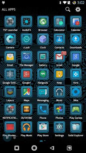 PCB Blue ⁞ TSF Shell 3 Theme screenshot 4