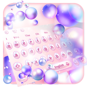 Bàn phím chủ đề bong bóng đầy màu sắc mát mẻ icon