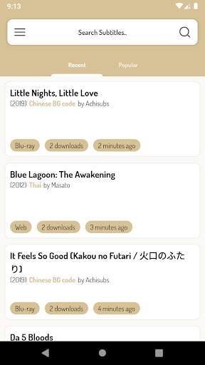 SubGet: Subtitles downloader screenshot 1
