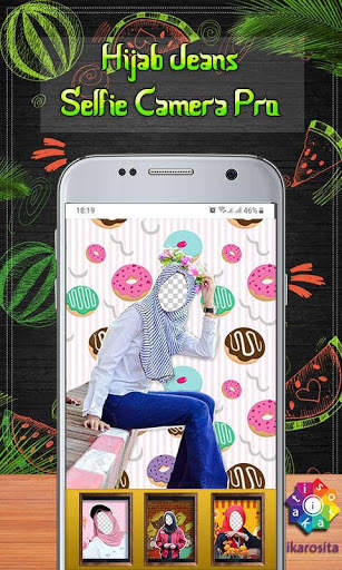Hijab Jeans Selfie Camera Pro screenshot 1
