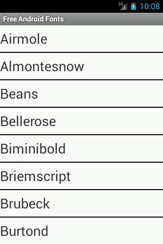 Free Fonts app 2 screenshot 1