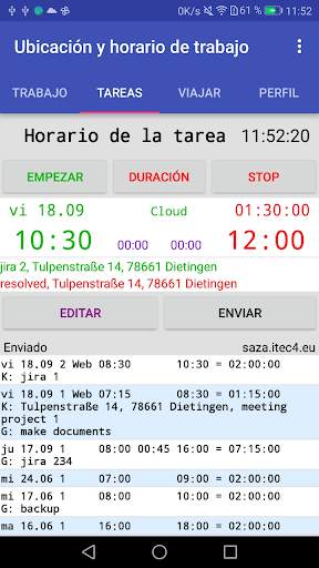 Saza: Control hora GPS empresa screenshot 4