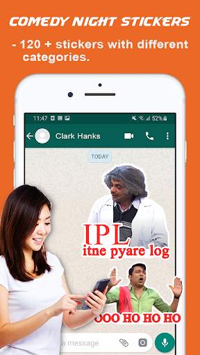 Comedy Night Stickers For Whatsapp screenshot 1