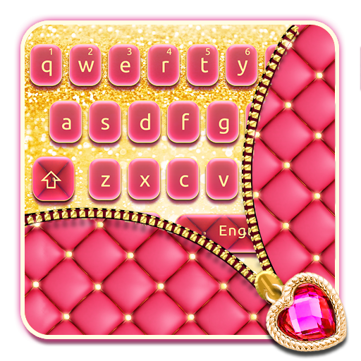 Pink Zipper Keyboard Theme icon