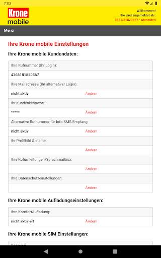 Krone mobile Tarif screenshot 8