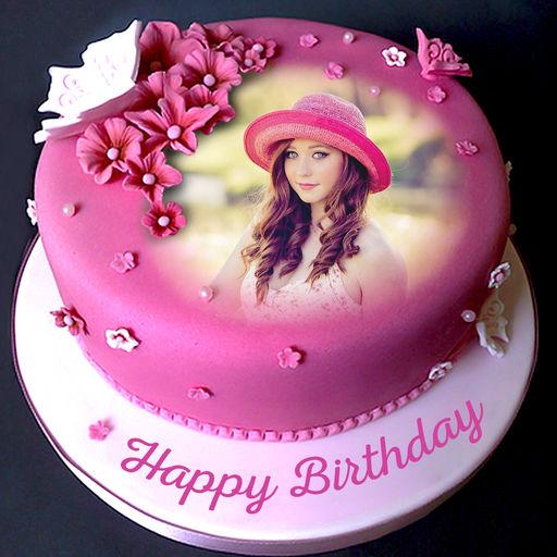 Name Photo On Birthday Cake icon
