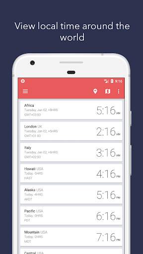 World Clock & USA TIME screenshot 1