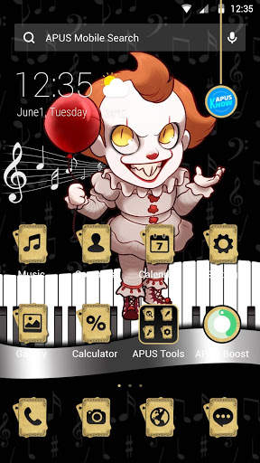 Smile Clown APUS Launcher theme screenshot 1