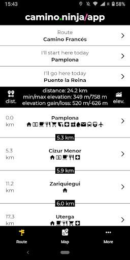 Camino Ninja App screenshot 1