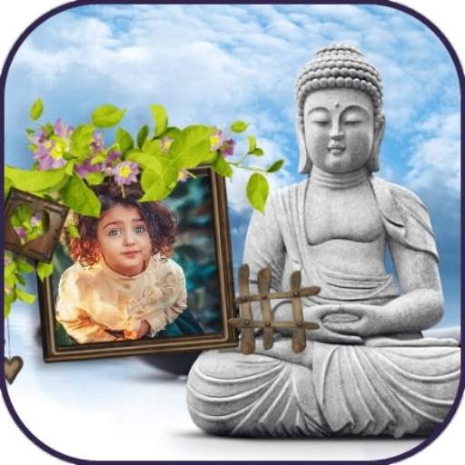 Buddha Purnima Photo Frame - Vesak Day Photo Frame SM v1