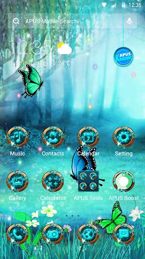 Magical Forest APUS Launcher theme screenshot 1