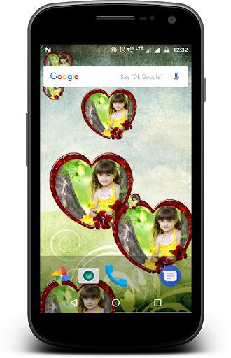 My photo bubble hearts live wallpaper screenshot 3