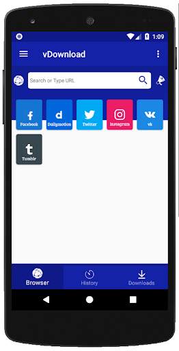 vBrowser fast and secure mobile browser screenshot 1