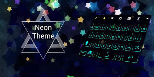 Neon Keyboard Theme स्क्रीनशॉट 5
