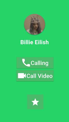 📞Billie Eilish Fake Video Call Simulator screenshot 1