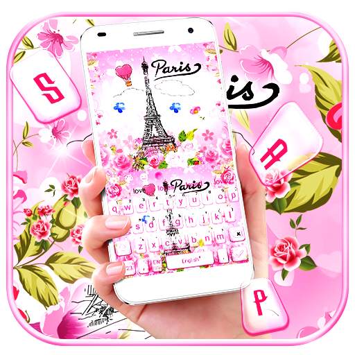 Love Paris Tower Keyboard Theme 10001003