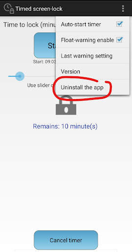 Timed screen-lock screenshot 4