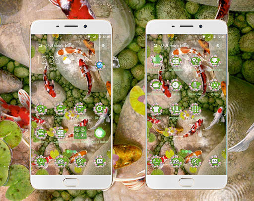 Koi Fish--APUS Launcher Free Theme&HD Wallpapers screenshot 1