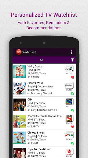 What's On India : TV Guide App screenshot 6