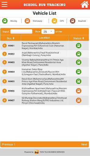 Tata Tele School Bus Tracking – Admin screenshot 3