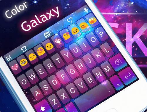 Color Galaxy Emoji Keyboard screenshot 6