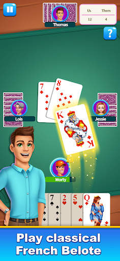 King of Belote Card Game screenshot 1