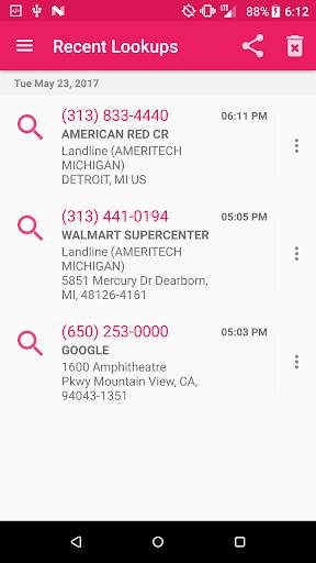 Reverse Lookup Pro screenshot 2