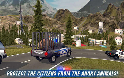 Angry Animals Police Transport स्क्रीनशॉट 2