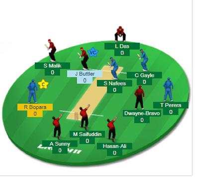 Create Daily Fantasy Cricket Teams screenshot 1