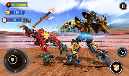 US Robot Car Transform - Police Robot Fighting screenshot 9
