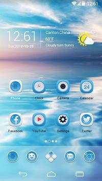 The Cool Ocean GO Launcher Theme screenshot 1
