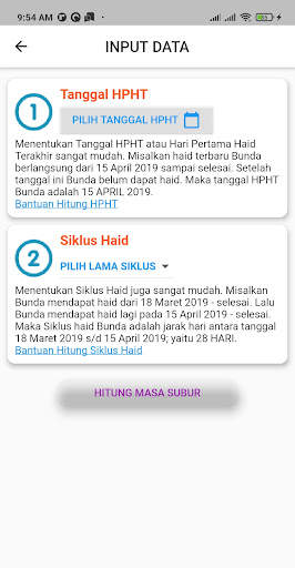 Kalkulator Masa Subur screenshot 4