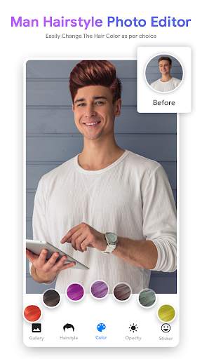 Man Hairstyle Photo Editor screenshot 2