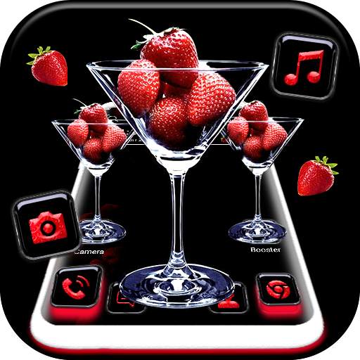 Strawberry Glass Launcher Theme 1.0.1