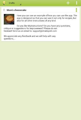 My Instructions screenshot 1