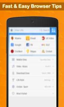 New UC Browser 2017 Fast Browser Tips screenshot 2