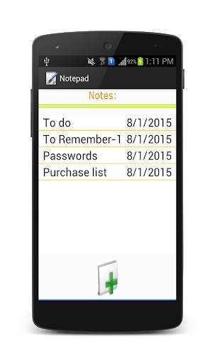 Notepad screenshot 2