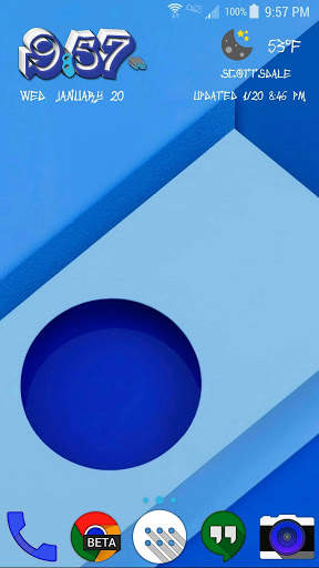 Note 5/S6 Clock for Zooper Pro screenshot 4